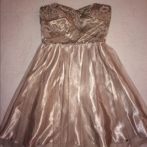 Grayish Purple Jeweled Formal Party dress